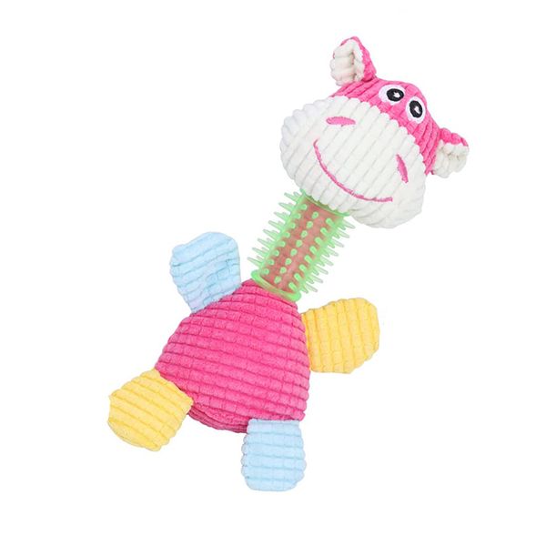 Pet Squeaky Animal 3-in-1 Durable Plush Chew Toy
