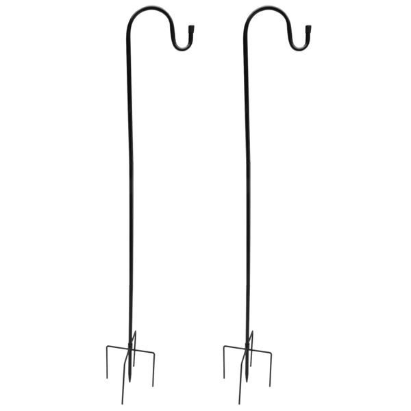 2 Pack Shepherd Hook Made Of Metal For Outdoor Bird Feeders Hanger