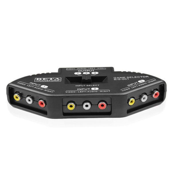 Classic 3 Port Audio/Video AV RCA Switch