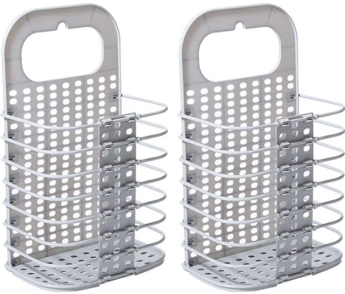 Collapsible Laundry Hamper Portable Folding Storage Basket Bin, Pack of 2