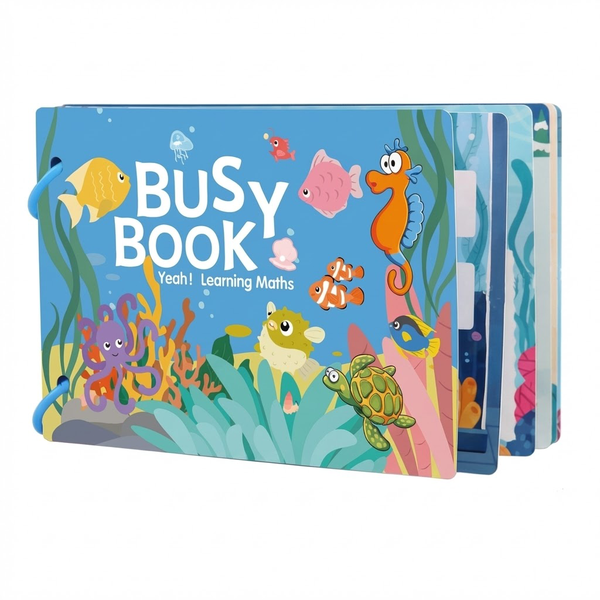 Kids Busy Book Sticker Activity Book - Alphabet / Numbers / Animals