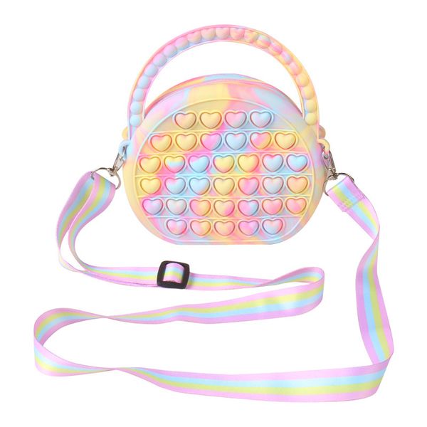 Children's Silicone Handbag,Handbag for Girls Colourful Satchels with Sling