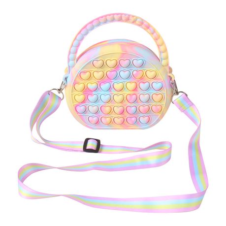 Children's Silicone Handbag,Handbag for Girls Colourful Satchels with Sling Image
