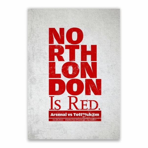 North London Is Red Poster - A1