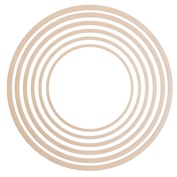 Craft DIY Multi Size Wedding Floral Centre Piece Bamboo Ring Set of 6