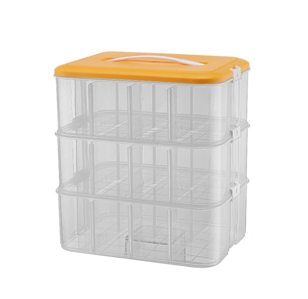 Building Blocks Toy Storage Box 3 Layers, Suitable for Kitchen, Toys, etc.