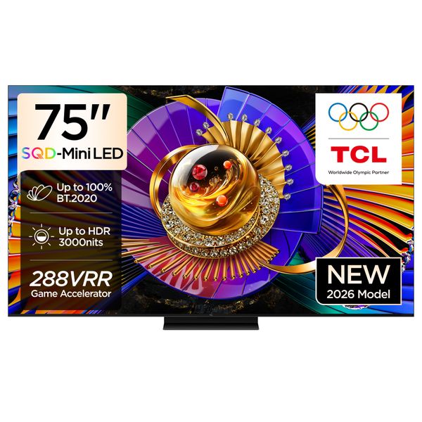 TCL 75C7L SQD 144Hz Mini-LED Google Smart TV with Bang &amp; Olufsen Speakers