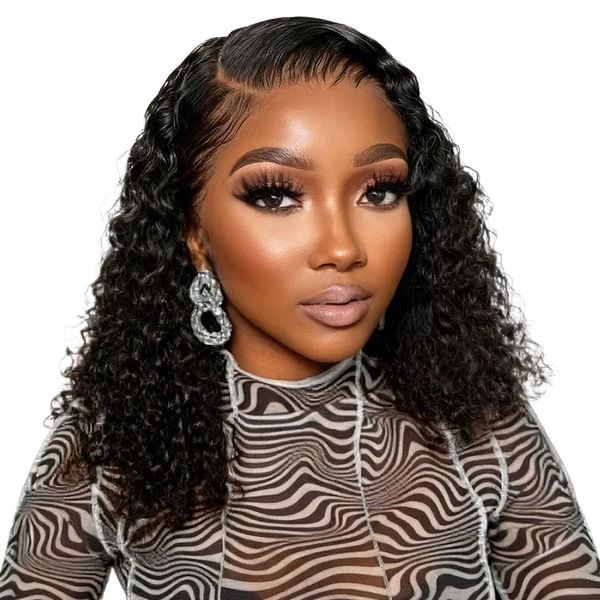 Brseilienne Top Quality Brazilian 16Inch Curly 13x4 Frontal Wig