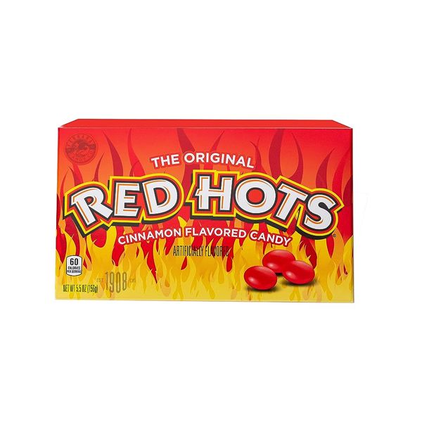 The Original Red Hots Cinnamon Flavored Candy Theatre Box 156g Shop