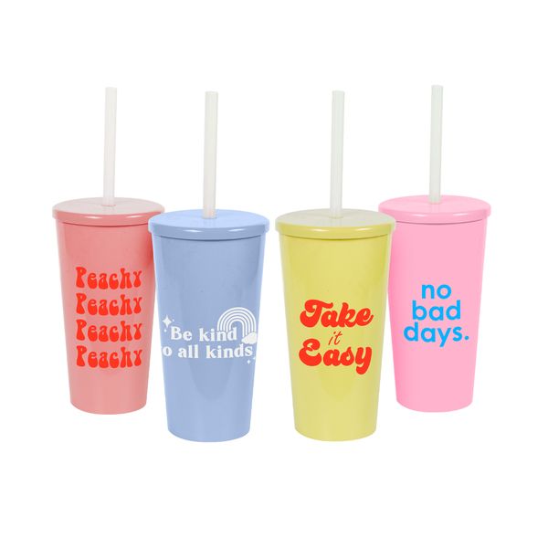 Lumoss - Tucan Tumbler Sip Cup 600ml - 4 Pack