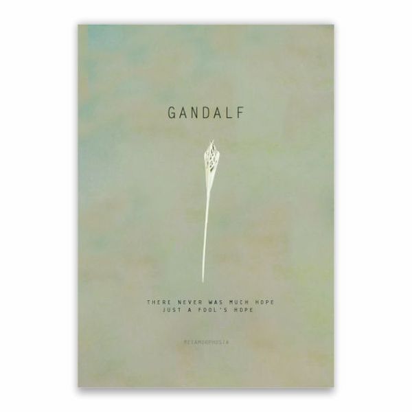 Gandalf Quote Poster - A1