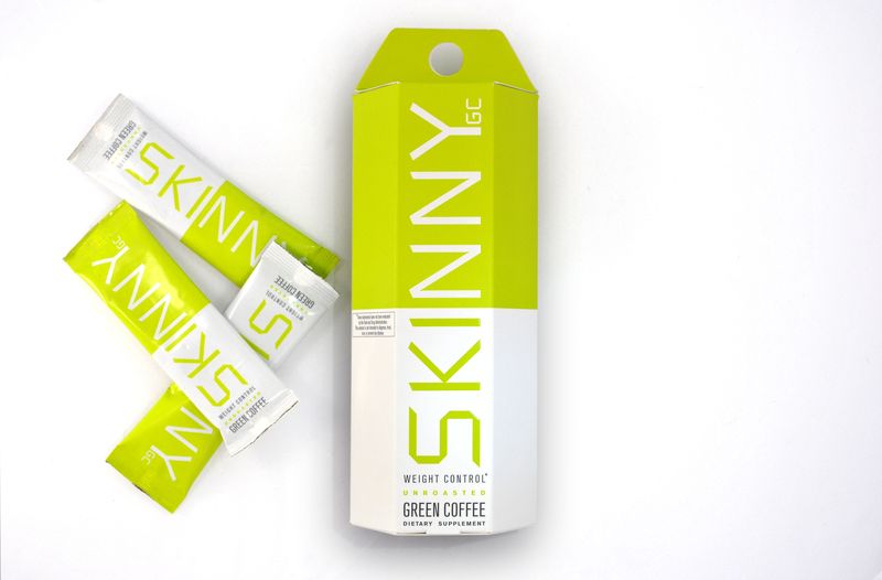 SKINNY Green Coffee Carton 1 Pack