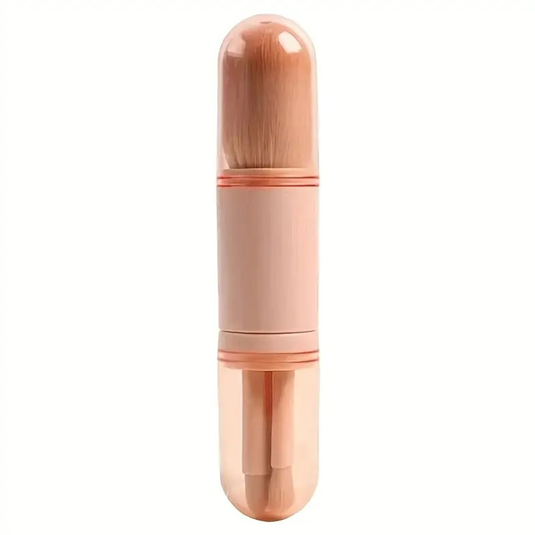 Travel Makeup Brush Set, 4-In-1 Makeup Brush