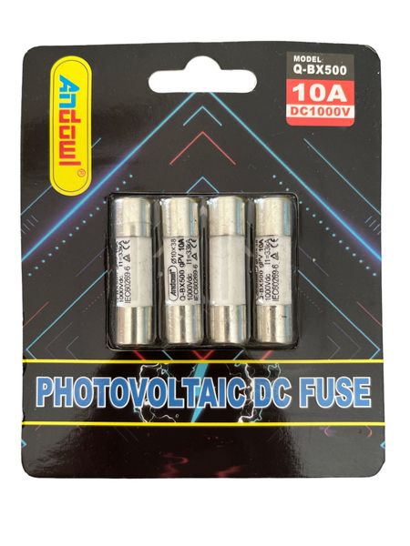 Andowl Photovoltaic eGlass Fuse 4X 1000VDC/10A Fast Fuse
