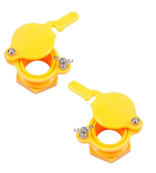 2PCS Durable Honey Gate Valve, Honey Extractor Tap, Anti-leakage Nut Design