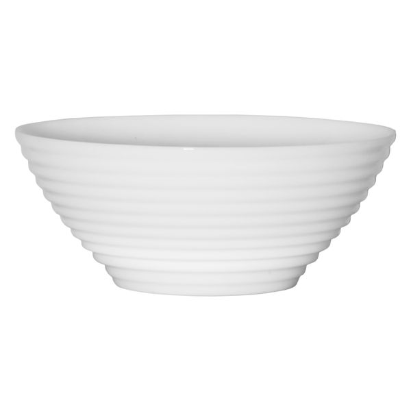 Luminarc Stairo White Tempered Glass Noodle Bowl 6 Pack, 1l 18cm