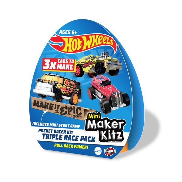 Hot Wheels Mini Maker Kitz Triple Race Pack