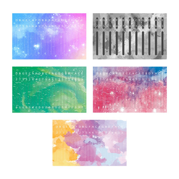 5Pcs Kalimba 21 Keys Sticker Thumb Piano Decals For Beginner Learner