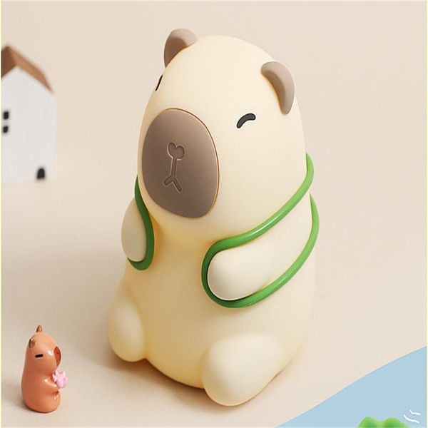 Capibala USB rechargeable three-speed dimming silicon colorful night light