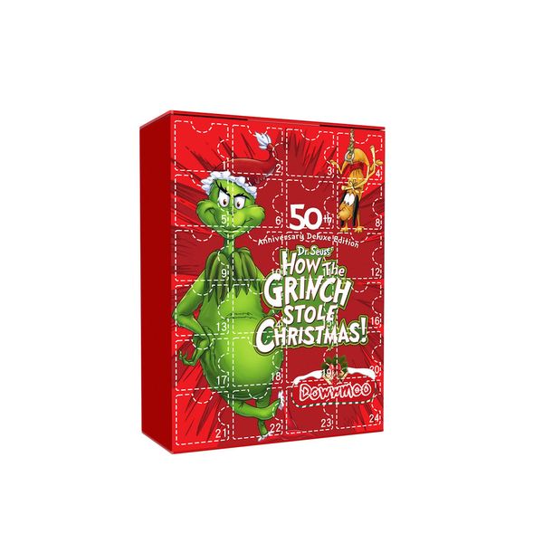 Dowmoo Green Fur Monster Grinch Advent calendar - 24 random pieces