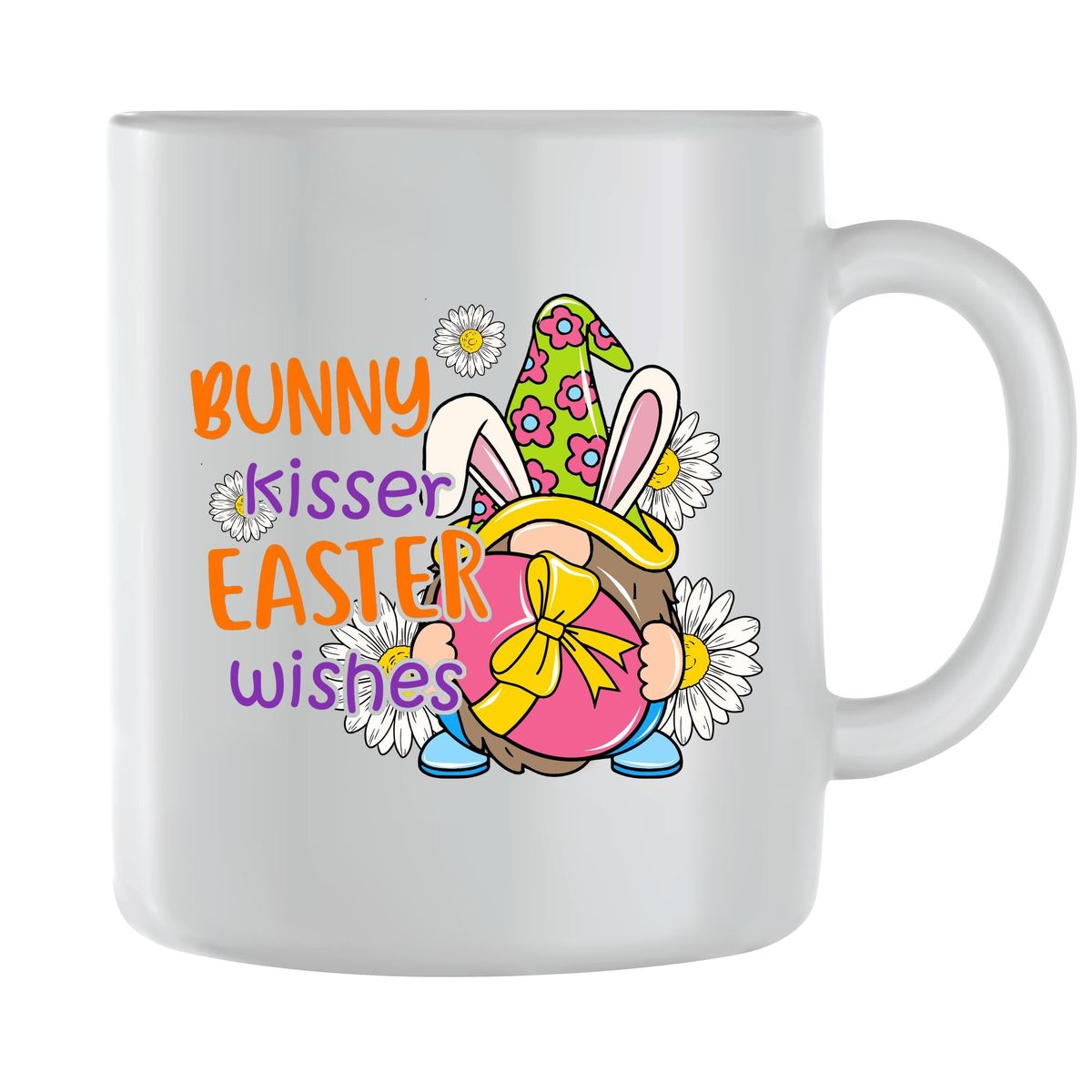 Bunny Kisser Coffee Mugs for Men Women Graphic Easter Design Present ...