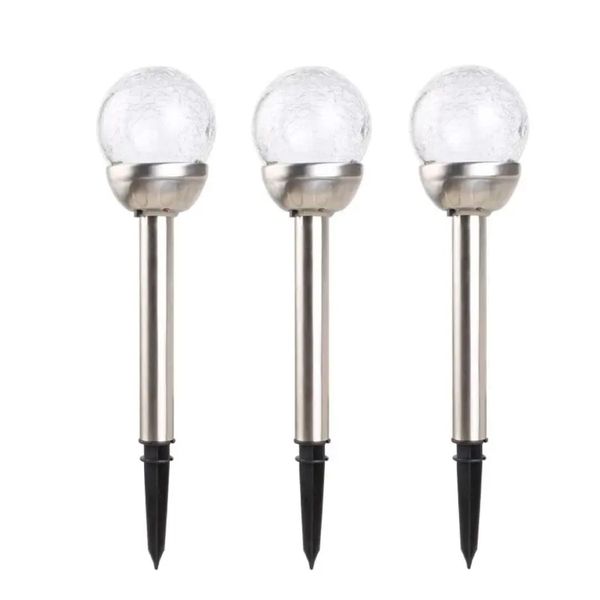 Waterproof Outdoor Garden Ground Lawn Walkway LED Solar Street Light 3PCS