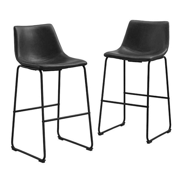 Kepa Faux Leather Barstool - Set Of 2