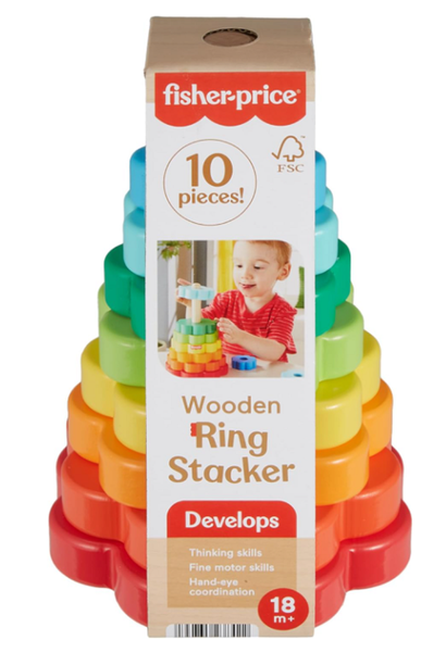 Fisher Price Wooden Ring Stacker
