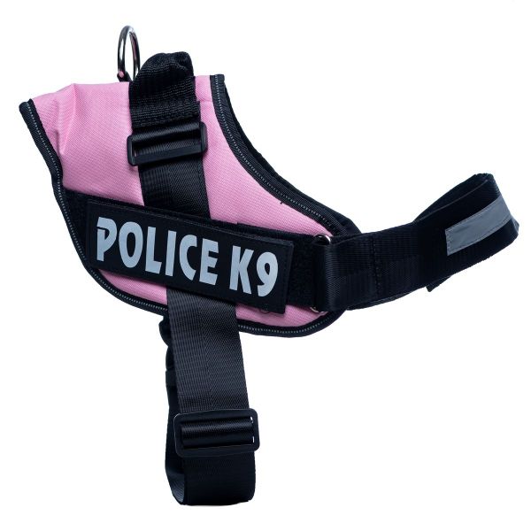 Police K9 Dog Adjustable Vest/Harness Pink - Medium Breed