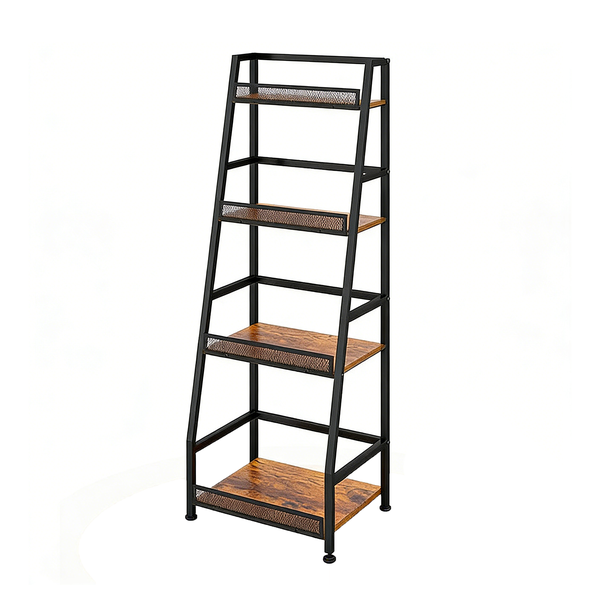 4-tier Stepped Wine RackBar Display Stand Suitable for Home and Bars