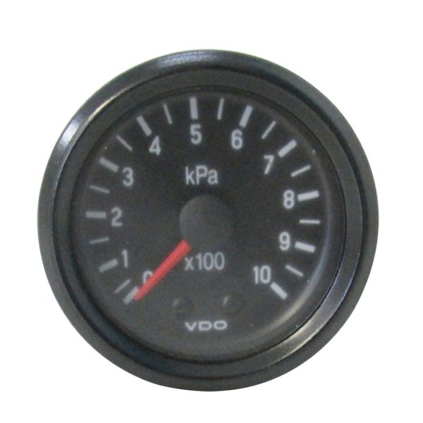 VDO Press Gauge, 0 - 10 Bar, 52 mm Mech, excluding Globe and Pipe