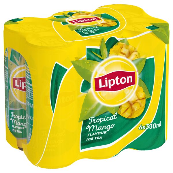 Lipton Ice Tea 6 x 330ml Tropical Mango