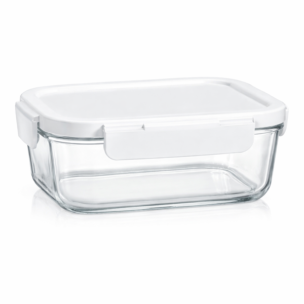Glass Food Storage Container - 1.04L - White