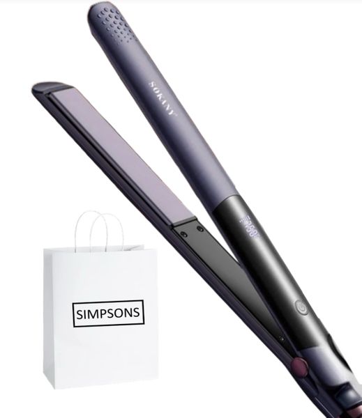 Sokany - Advanced Copper Technology Hair Straightener Iron &amp; Simpsons Bag