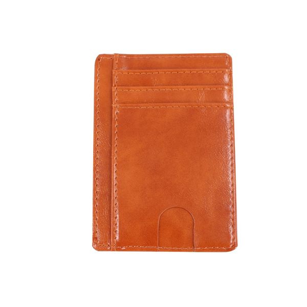 RFID Leather Slim Wallet Cardholder