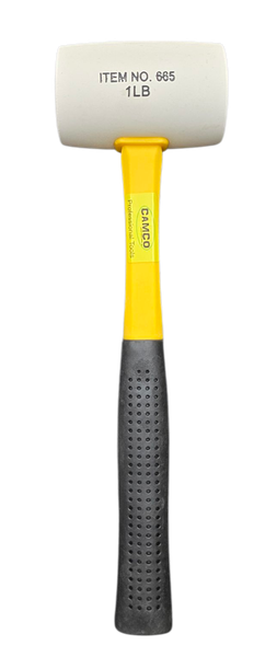 Camco White Rubber Mallet 450g - Poly Handle