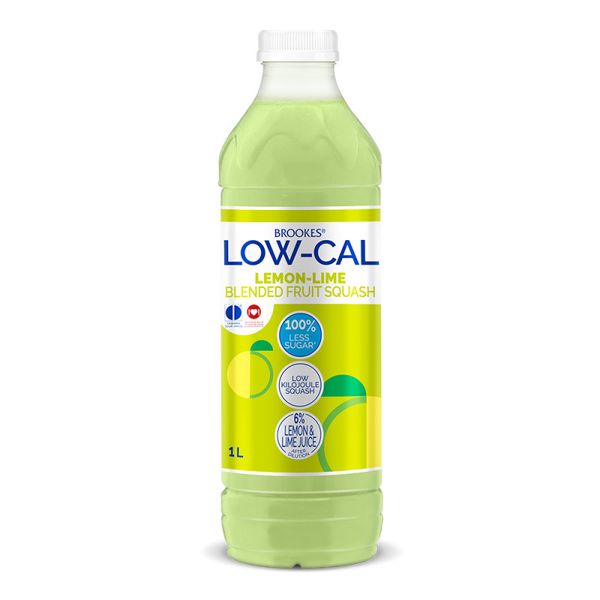 Brookes Low-Cal Lemon &amp; Lime Flavoured Concentrated Fruit Squash 1L