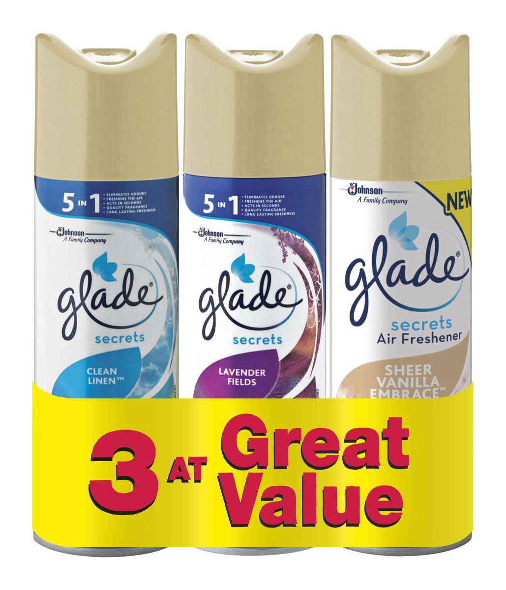 Glade Secrets Triple Pack (3x180ml)