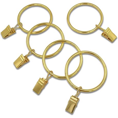 Metal Curtain Rings with Clips - Drapery Clips Hooks Rod Clips set of 12, Shop Today. Get it Tomorrow!