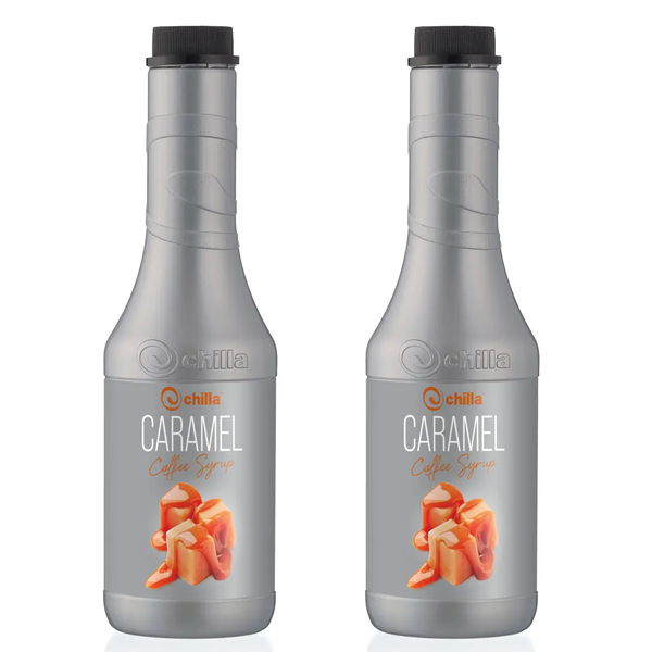 Chilla - Pack of 2 - Caramel - Coffee Syrup 1lt