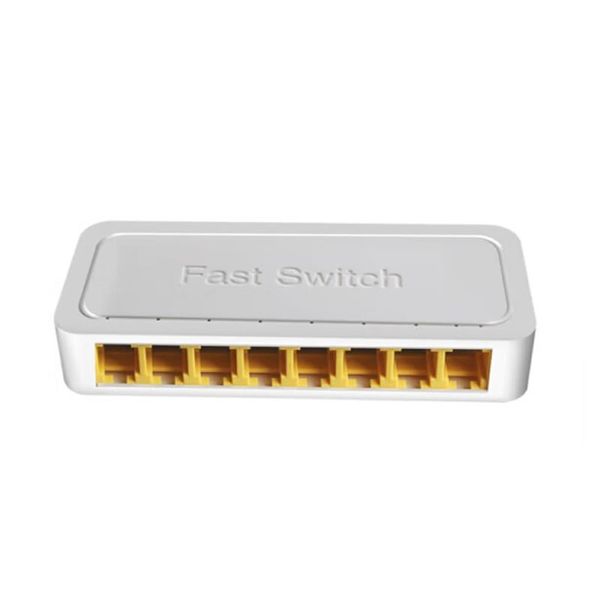Mini Innovative Design 100Mbps 8 Port Ethernet Switch Q-JH03
