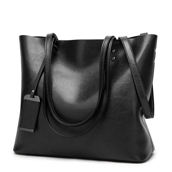 Women's Large Capacity Soft PU Leather Satchel Tote Handbag - Green