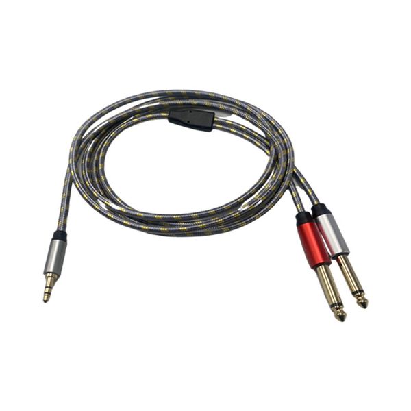 2m 3.5mm TRS To 6.35mm Dual Interface Audio Cable Q-HD725