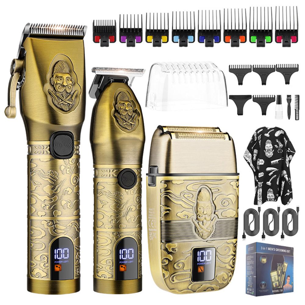 Topika - Professional Hair Clippers for Men, 3-in-1 Trimmer & Shaver Kit