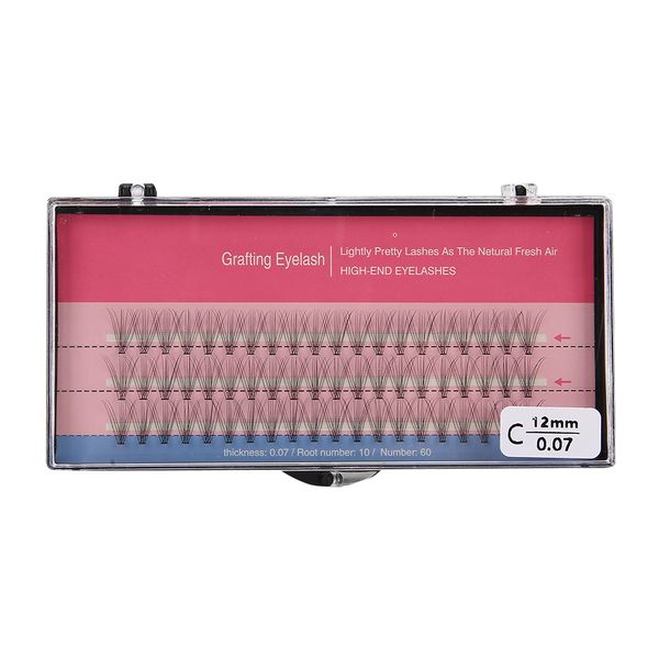 Soft Dense Eyelash Extension Grafting False Lashes Eyelashes 0.07 C12MM