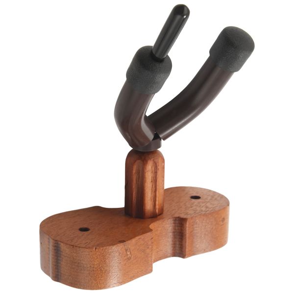 Wall Mount Violin Hanger Hook With Bow Holder For Home(Mahogany)