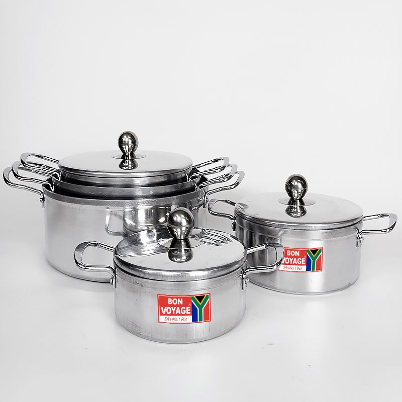 Bon Voyage 10 Piece POTS Cookware Set Aluminium Stew Pan Buy Online 