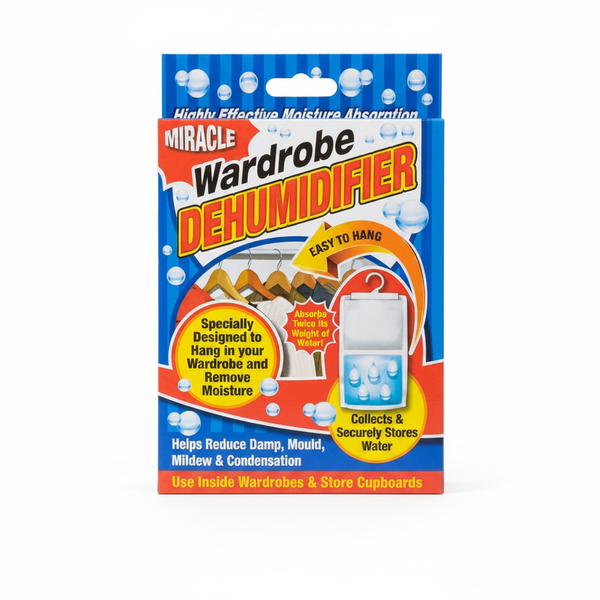 Miracle Hanging Dehumidifier for Wardrobes and Closets - 2 Pack