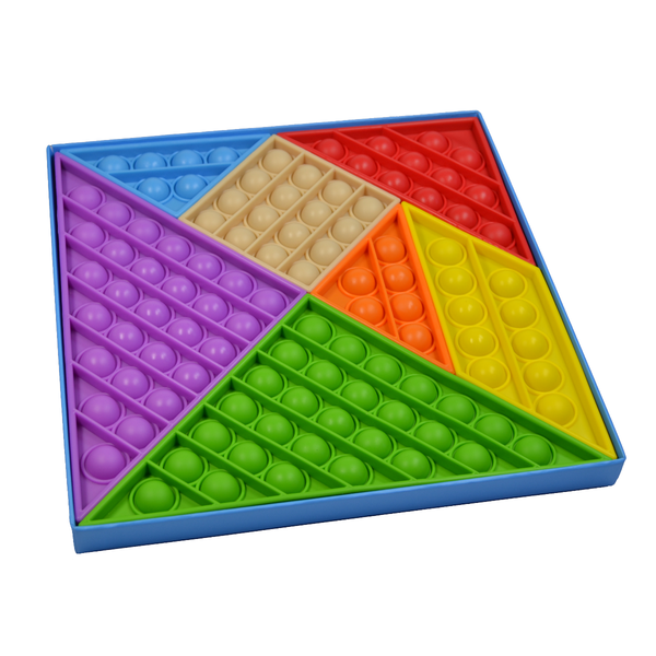 Tangram 7 Piece Educational Sensory Pop it Fidget Set