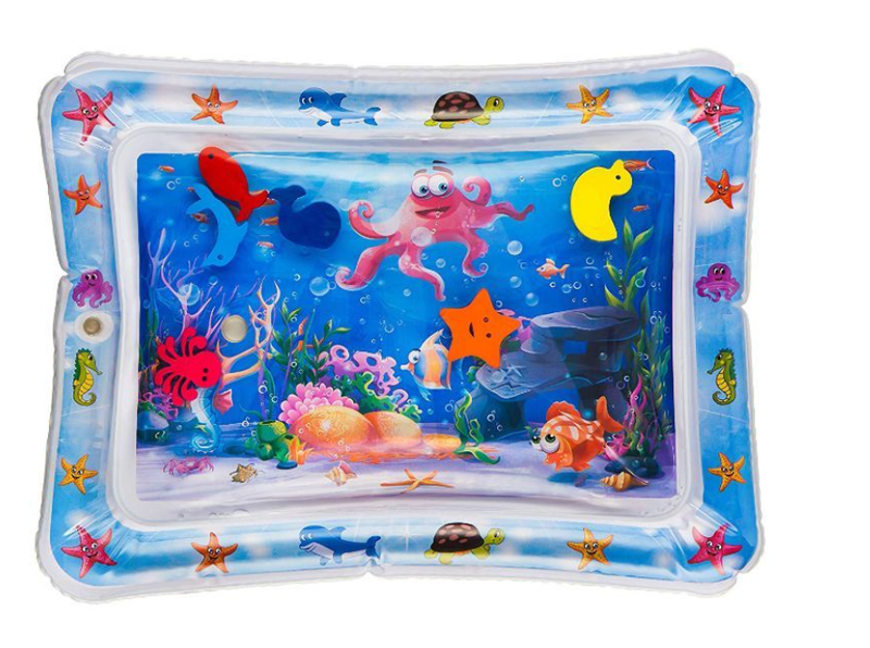 Tummy Time Water Baby Play Mat, Inflatable